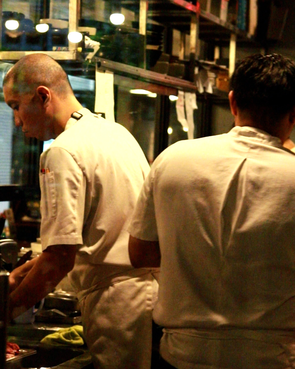 Chefs Hideaki Bannai and James Antolin